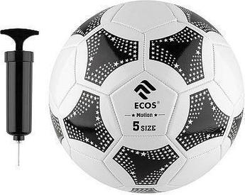 ECOS Мяч футбольный и насос FB139P (№5, 2-цвет., машин.сшивка, ПВХ) 998191
