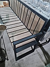 Скамейка металлическая с брусом  "Бульвар"  1500(2000)х500х900мм, фото 3