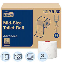 Бумага туалетная "Tork Advanced Т6 Mid-size", 2 слоя, 1 рулон (127530-20)