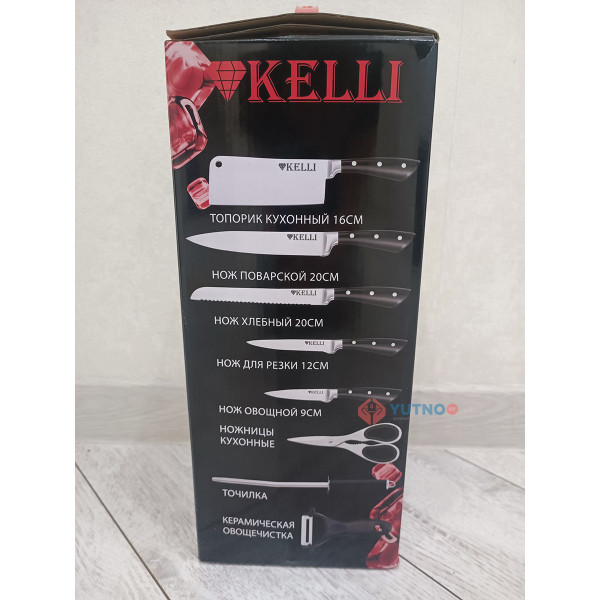 Набор ножей 9пр. Kelli KL-2029 - фото 3 - id-p224531832