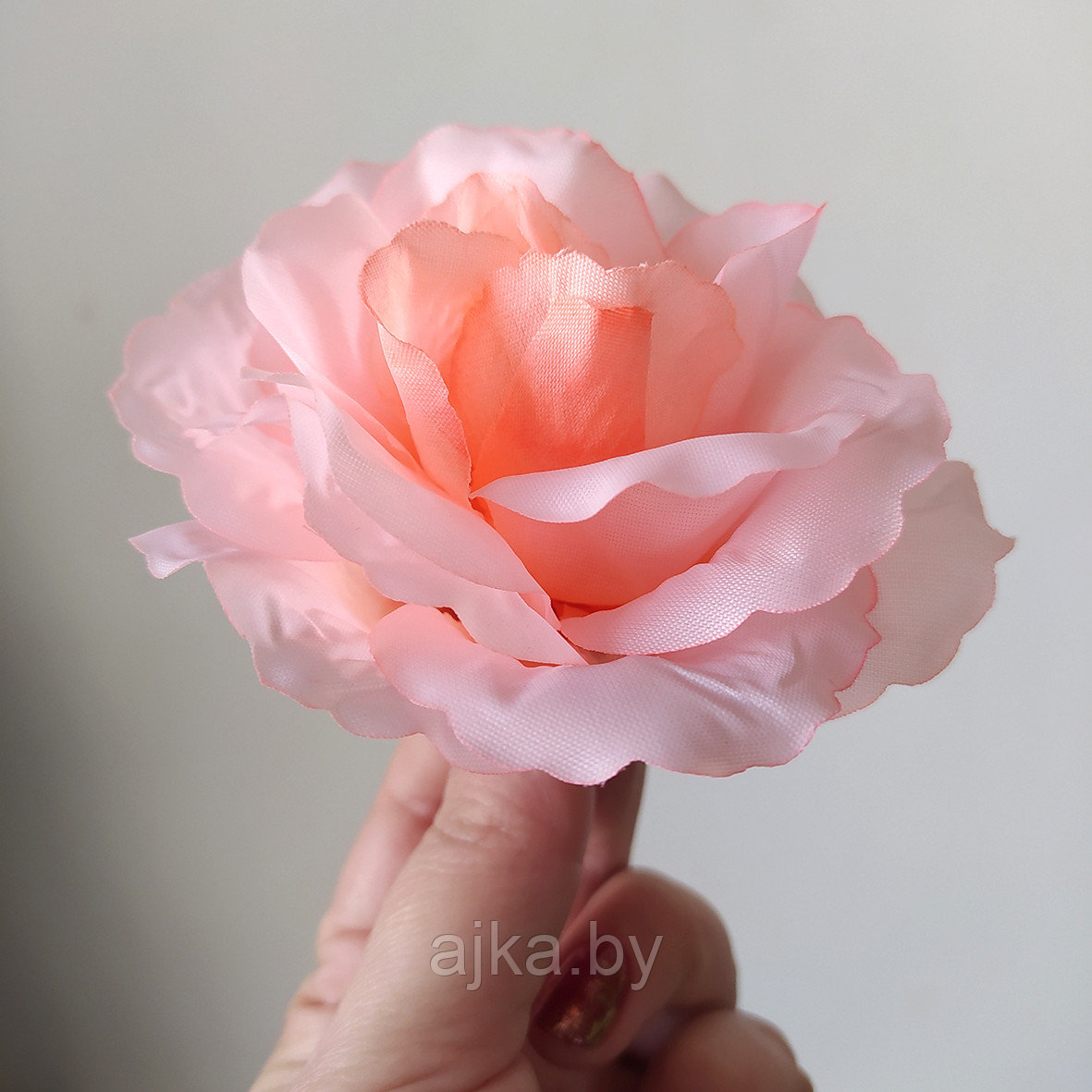 Бутон розы раскрытый малый 10 см, розовый - фото 4 - id-p224530550