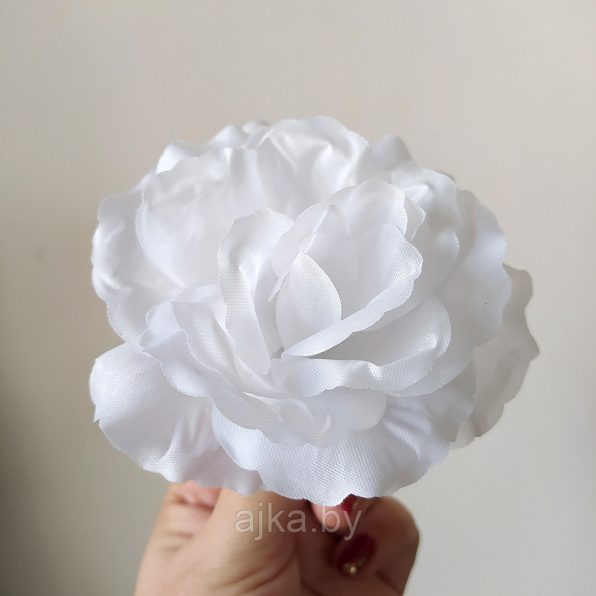 Бутон розы раскрытый малый 10 см, белый - фото 4 - id-p224530542