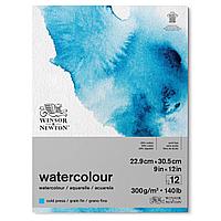 Бумага акварельная Winsor&Newton WATERCOLOUR PAD COLD 300 22,9*30,5, 12 листов