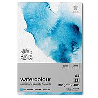 Бумага акварельная Winsor&Newton WATERCOLOUR PAD COLD 300 A4 12 листов