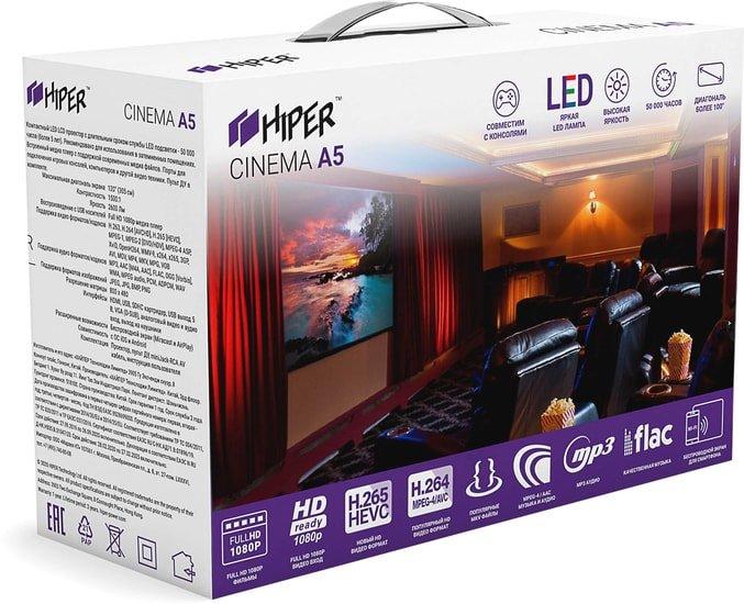 Проектор Hiper Cinema A5 (черный) - фото 3 - id-p224532180