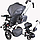 Детский трёхколёсный велосипед Tech Team Luxury черный, фото 2