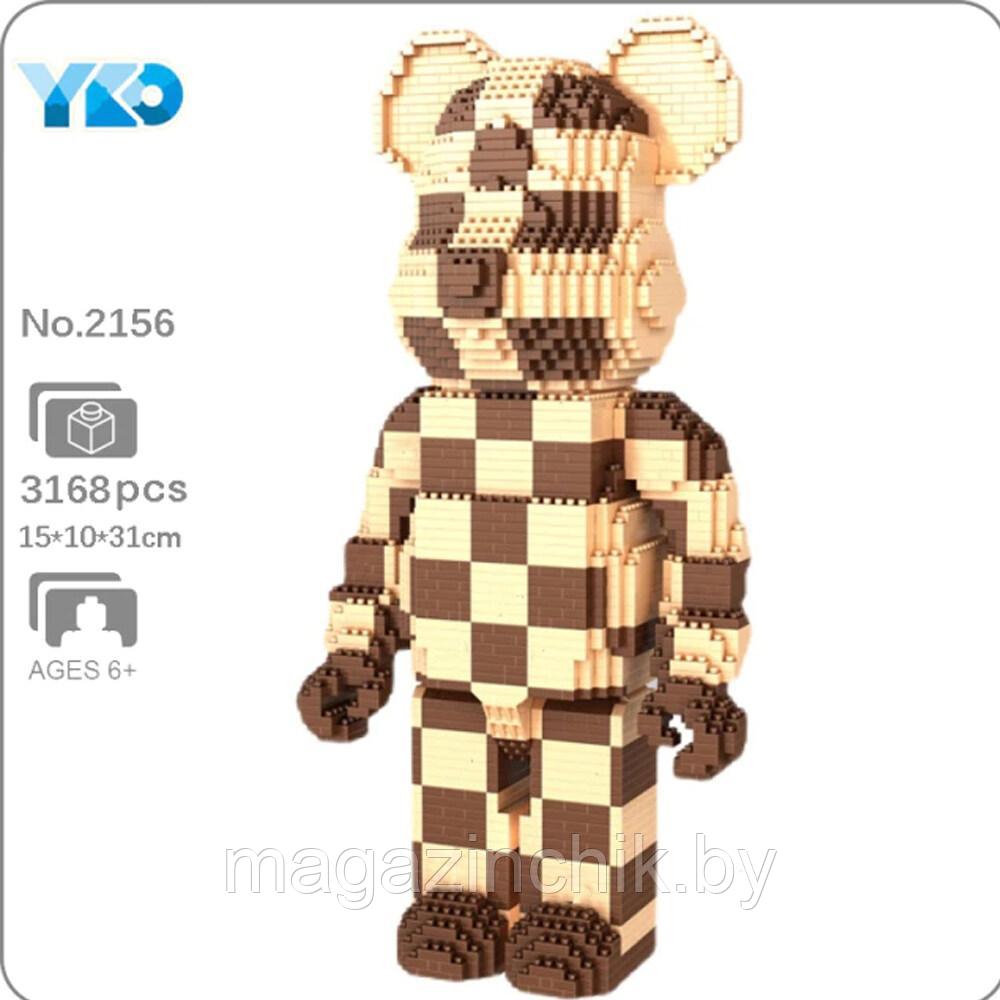 Конструктор 3д Bearbrick Медведь 3168 дет., P2156, Kaws - фото 2 - id-p224533258