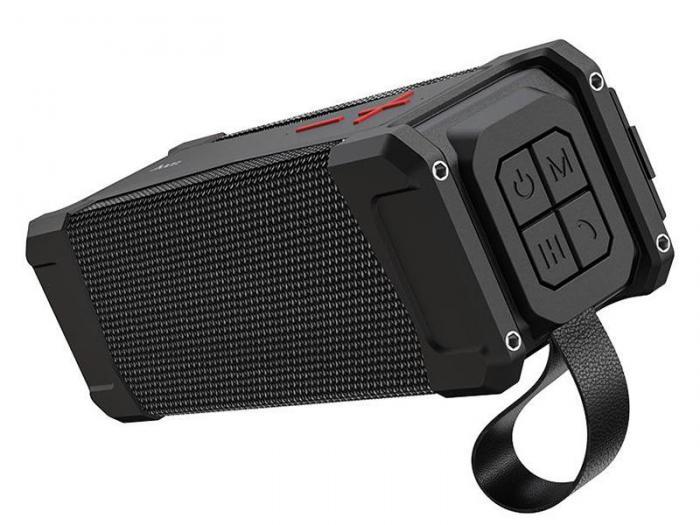Портативная беспроводная блютуз мини колонка Hoco HC6 Magic Sports черная Bluetooth переносная для телефона - фото 1 - id-p223652634