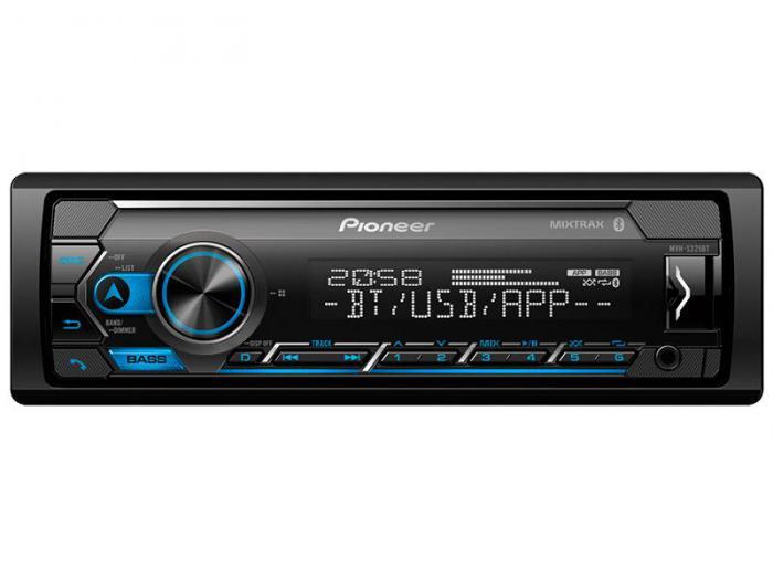 Автомагнитола 1DIN экран Pioneer MVH-S325BT магнитола для автомобиля авто с bluetooth - фото 1 - id-p223771424