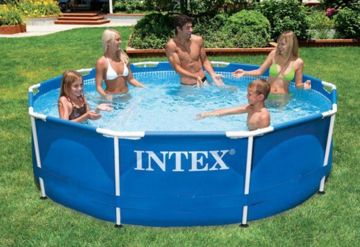 Каркасный бассейн INTEX 28200 METAL FRAME 305X76см круглый мобильный жесткий для дачи - фото 1 - id-p224493970