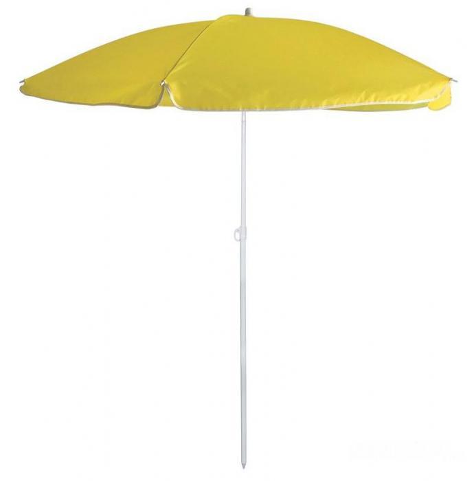 Пляжный зонт от солнца ЭКОС BU-67 желтый большой торговый складной на дачу садовый уличный для дачи торговли - фото 1 - id-p224493986