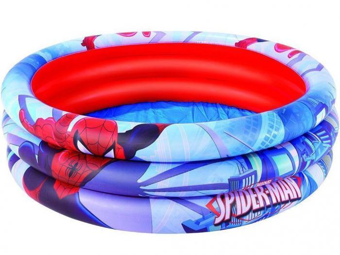 Детский круглый надувной мини бассейн для детей BestWay Spider-Man 122x30cm 98018 BW - фото 1 - id-p224494279