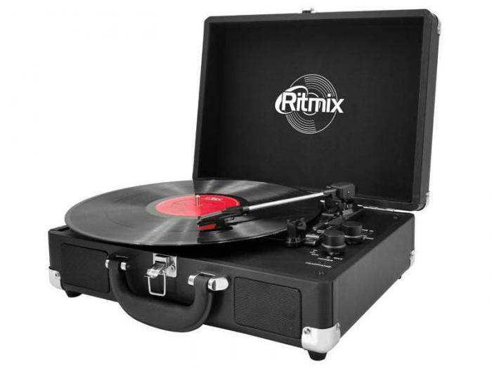 Виниловый проигрыватель для виниловых пластинок дисков винила Ritmix LP-120B черный - фото 1 - id-p224517118