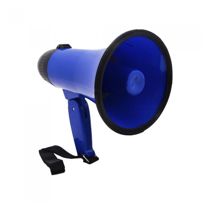 Громкоговоритель рупор с микрофоном и сереной Мегафон ручной рупорный переносной уличный портативный - фото 9 - id-p224425899