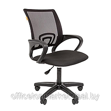Кресло для персонала "Easy Chair 304 LT", ткань, сетка, пластик, черный