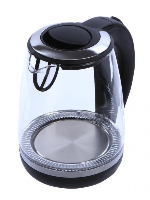Чайник электрический стеклянный Kitfort KT-655 черный электрочайник прозрачный жаропрочный - фото 1 - id-p224426933