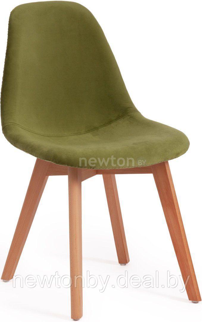 Стул TetChair Cindy Soft mod. C1021F1 (вельвет/дерево, зеленый/натуральный) - фото 1 - id-p224533773