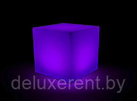 Светящийся куб 40 см LED аренда