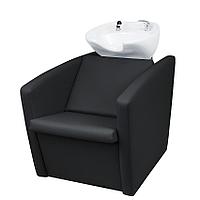 Модена, парикмахерская мойка для волос, (ОБИВКА VLK 600, 0356 БЕЛАЯ). На заказ