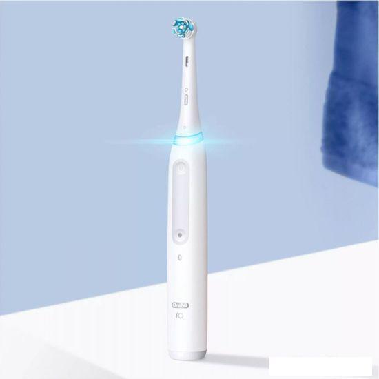 Электрическая зубная щетка Oral-B iO Series 4 I0G4.1A6.1DK (белый) - фото 3 - id-p223994205