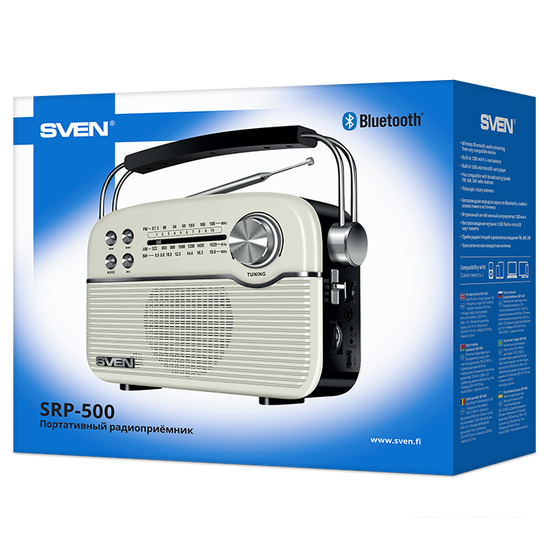 Радиоприемник SVEN SRP-500 (белый) - фото 7 - id-p222831165