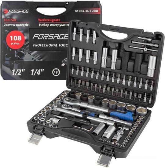 Универсальный набор инструментов FORSAGE F-41082-5L Euro (108 предметов) - фото 1 - id-p224149482