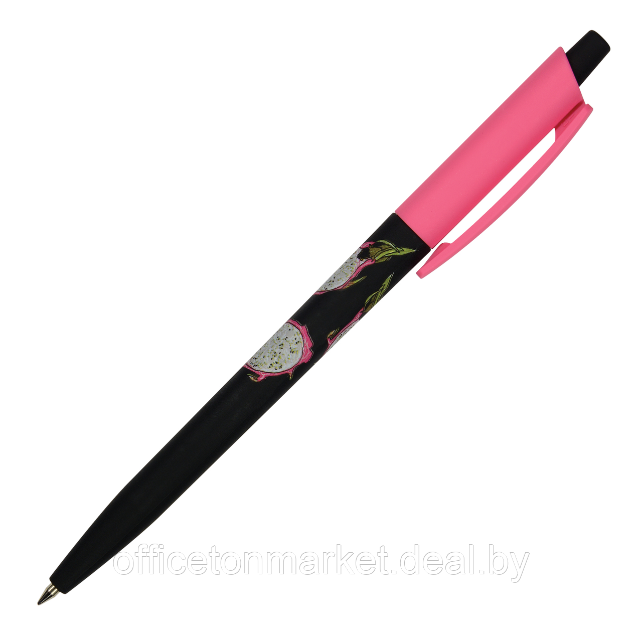 Ручка шариковая автоматическая "HappyClick. Fresh & fruity. Питахайя", 0.5 мм, розовый, черный, стерж. синий - фото 1 - id-p224534123