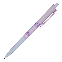 Ручка шариковая автоматическая "HappyClick. Ягодные тортики. Черника", 0.5 мм, фиолетовый, голубой, стерж.