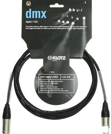 Кабель Klotz DMX5DK1S1000 5-pin XLR - 5-pin XLR (10 м, черный), фото 2