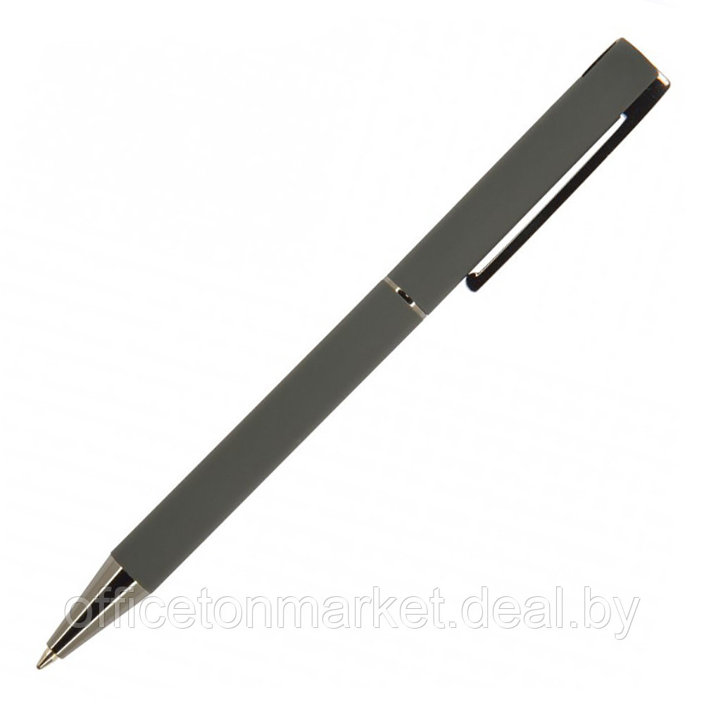 Ручка шариковая автоматическая "Bergamo", 0.7 мм, серый, стерж. синий - фото 1 - id-p224534132