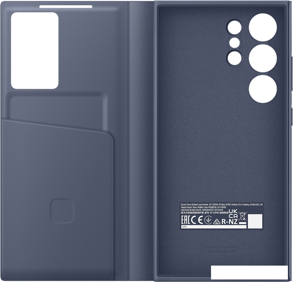 Чехол для телефона Samsung View Wallet Case S24 Ultra (фиолетовый) - фото 4 - id-p224235024