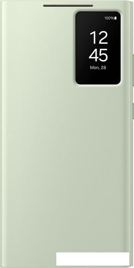 Чехол для телефона Samsung View Wallet Case S24 Ultra (светло-зеленый)