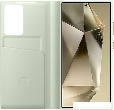 Чехол для телефона Samsung View Wallet Case S24 Ultra (светло-зеленый) - фото 2 - id-p224235034