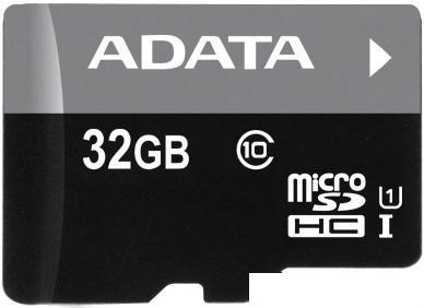 Карта памяти A-Data Premier microSDHC UHS-I U1 (10 Class) 32 Gb (AUSDH32GUICL10-RA1) - фото 1 - id-p224427815