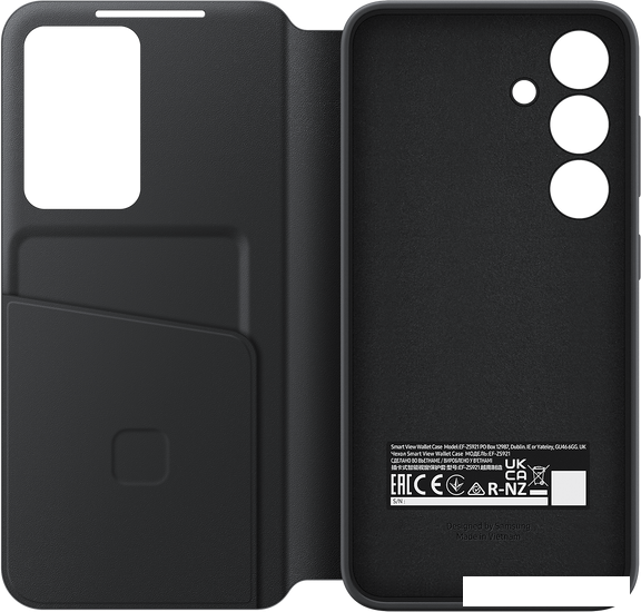 Чехол для телефона Samsung View Wallet Case S24 (черный) - фото 4 - id-p224235119