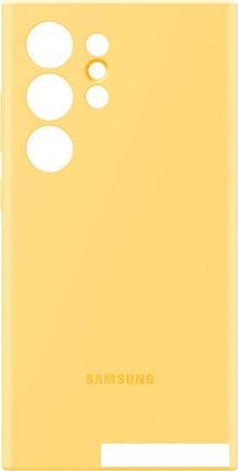 Чехол для телефона Samsung Silicone Case S24 Ultra (желтый), фото 2