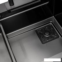 Кухонная мойка ARFEKA ECO AR 680*450 Black PVD Nano, фото 3