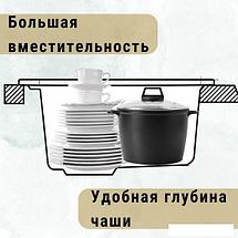 Кухонная мойка ZorG Como 46 (серый бетон), фото 3
