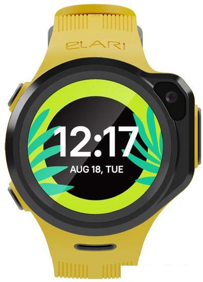 Умные часы Elari KidPhone 4GR (желтый) - фото 1 - id-p224517495
