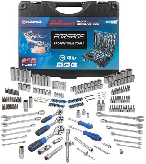 Универсальный набор инструментов FORSAGE F-42182-5 (218 предметов) - фото 2 - id-p224428381