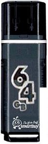 USB Flash Smart Buy Glossy series Black 64GB (SB64GBGS-K)