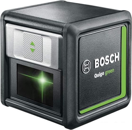 Лазерный нивелир Bosch Quigo Green 0603663C02 (с зажимом MM2 и переходником) - фото 1 - id-p223905431