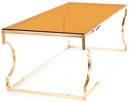 Журнальный столик Signal Kenzo A (дымчатый янтарь/золотой) - фото 6 - id-p224290024