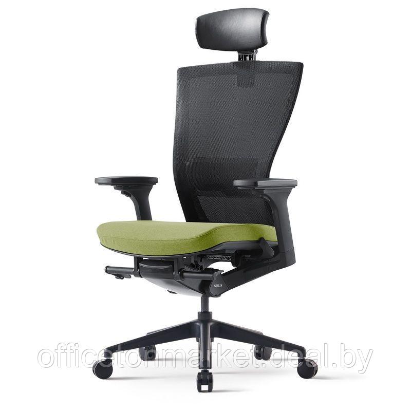 Кресло для руководителя BESTUHL "S10", сетка, ткань, пластик, зеленый - фото 1 - id-p220946557