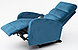 Кресло массажное Calviano 2165 синий велюр, фото 6