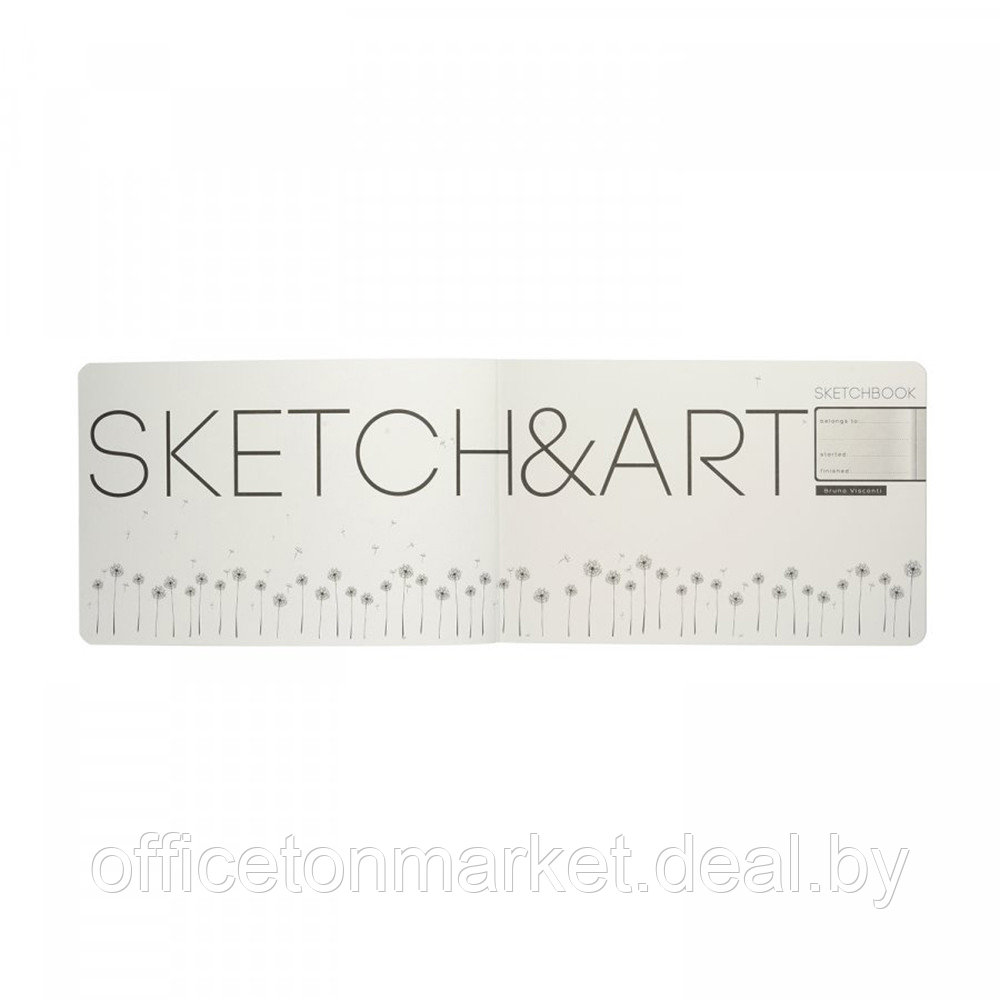Скетчбук "Sketch&Art. Horizont", 21x14 см, 200 г/м2, 48 листов, серый - фото 4 - id-p224534084