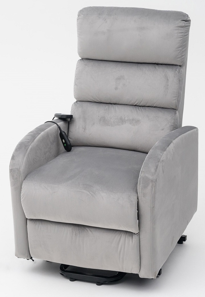 Кресло массажное Calviano 2166 серый велюр - фото 2 - id-p224534500