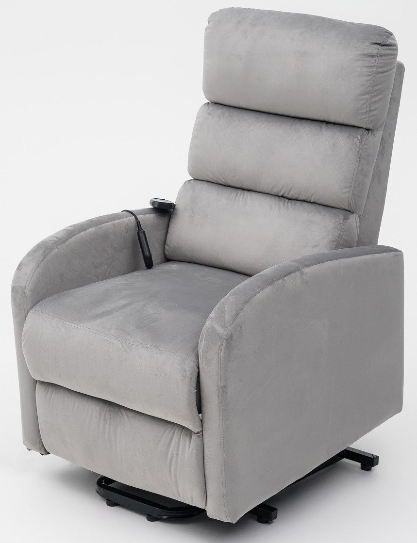 Кресло массажное Calviano 2166 серый велюр - фото 10 - id-p224534500