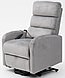 Кресло массажное Calviano 2166 серый велюр, фото 5