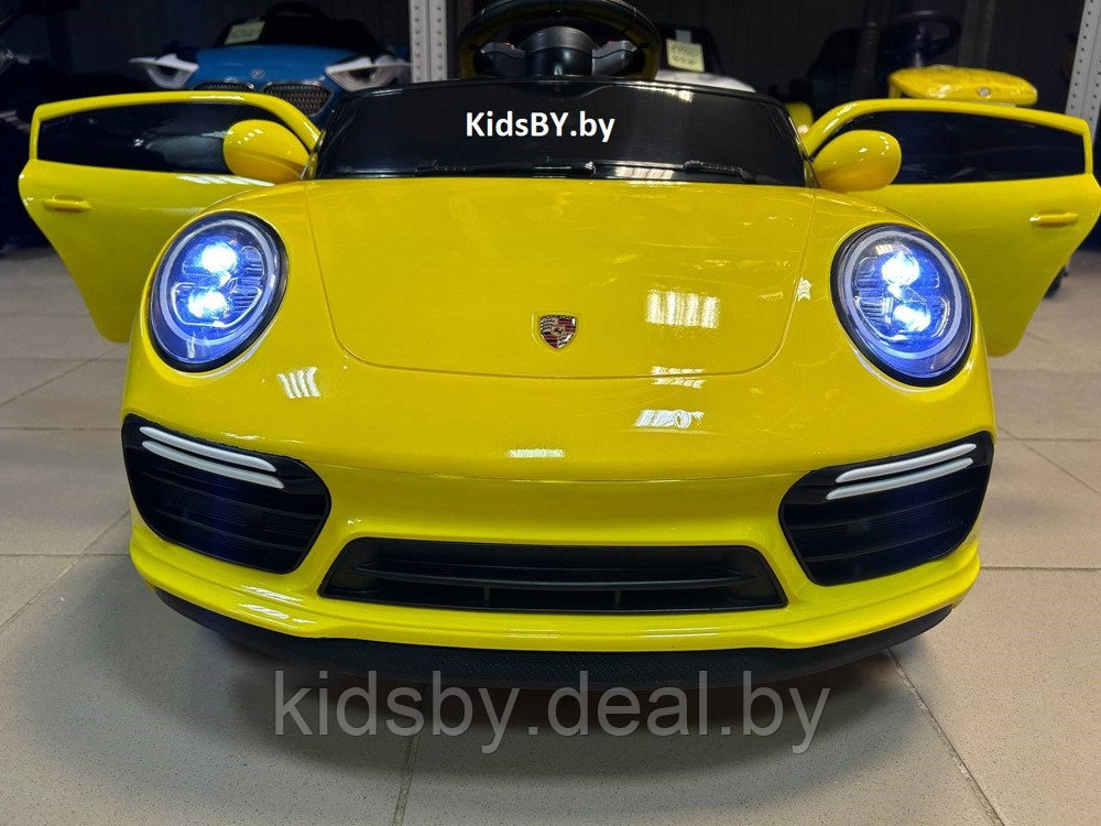 Детский электромобиль RiverToys F333FF (желтый глянец) Porsche - фото 2 - id-p213378594